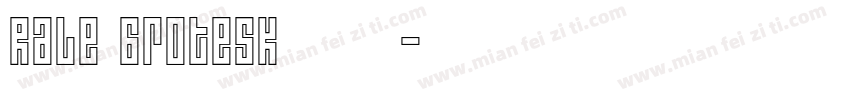 Rale Grotesk字体字体转换